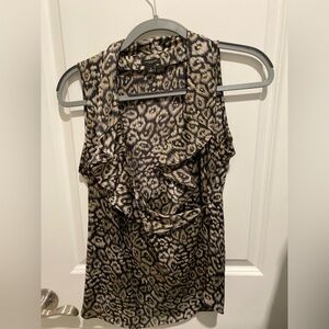 Ann Taylor animal print blouse.  EUC.